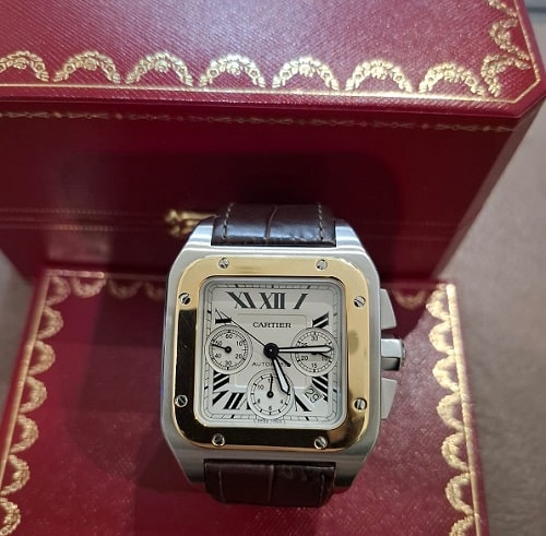 İkinci el Cartier Santos W20091X7 100 XL Saat